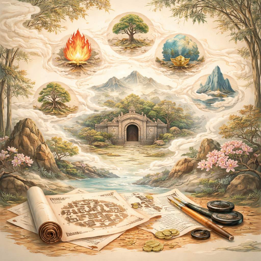 八字排盘墓库正确识别方法_零基础入门指南