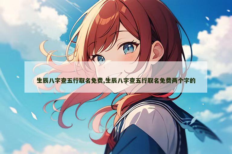 生辰八字查五行取名免费,生辰八字查五行取名免费两个字的